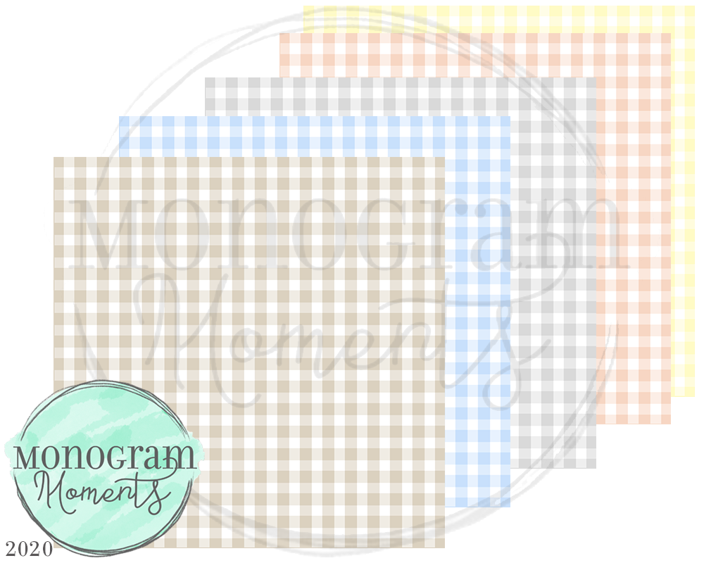 Neutral Small Gingham Backgrounds