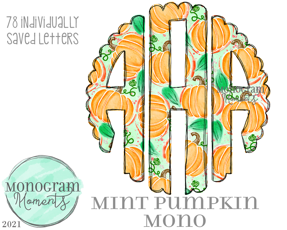 Mint Pumpkins Mono
