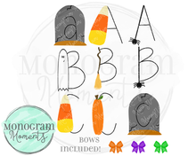 Load image into Gallery viewer, Halloween Alphabet PNG Font