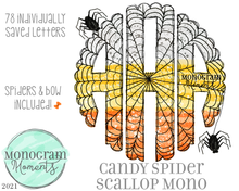 Load image into Gallery viewer, Candy Spider Scallop Mono