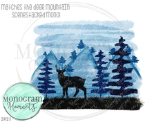 Load image into Gallery viewer, Deer Mountain Scene