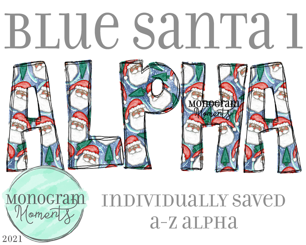 Blue Santa 1 Alpha - More Melanin Skin Tone