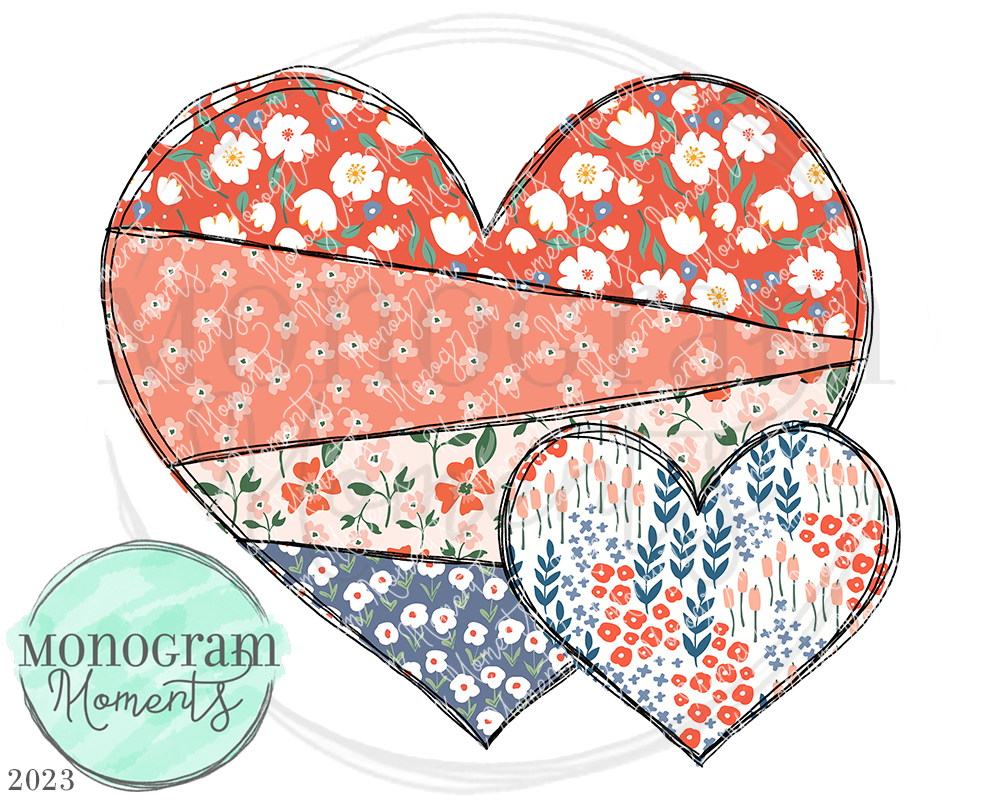 Floral 2 Hearts