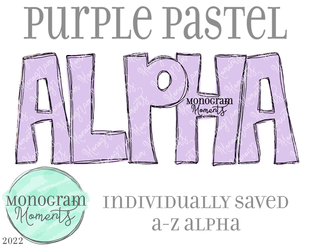 Purple Pastel Alpha