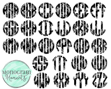 Load image into Gallery viewer, Animal Print Scallop Monogram
