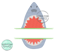 Load image into Gallery viewer, Shark Mouth - SKETCH EMBROIDERY