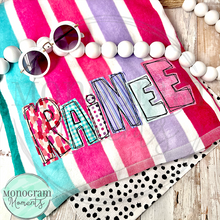 Load image into Gallery viewer, Scribble Bean Applique Font - BEAN APPLIQUE