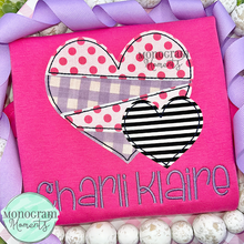 Load image into Gallery viewer, 2 Hearts - BEAN APPLIQUE