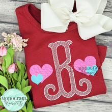 Load image into Gallery viewer, 2 Hearts - MINI FILL EMBROIDERY