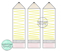 Load image into Gallery viewer, Zaggy Pencil - SKETCH EMBROIDERY
