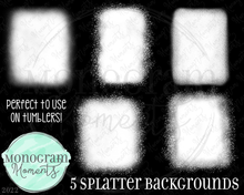 Load image into Gallery viewer, 5 Splatter Backgrounds