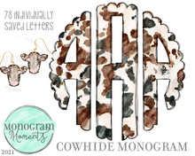 Load image into Gallery viewer, Cow Head Earring Design - Seaside Sass Blanks