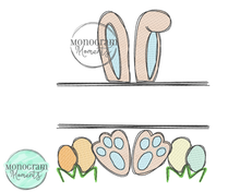 Load image into Gallery viewer, Bunny Name Plate - SKETCH EMBROIDERY