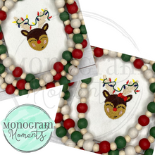 Load image into Gallery viewer, Boy's Reindeer & Lights - MINI FILL EMBROIDERY