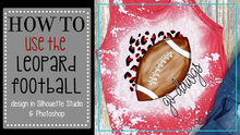 Load image into Gallery viewer, Football Half Changeable Leopard Print