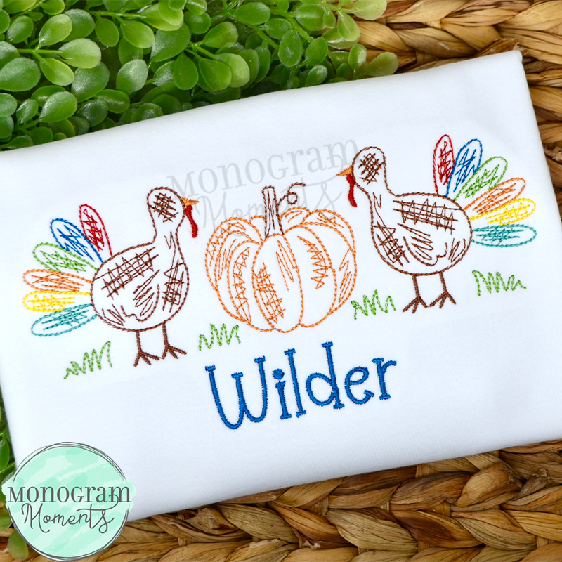 Fall/Thanksgiving Embroidery