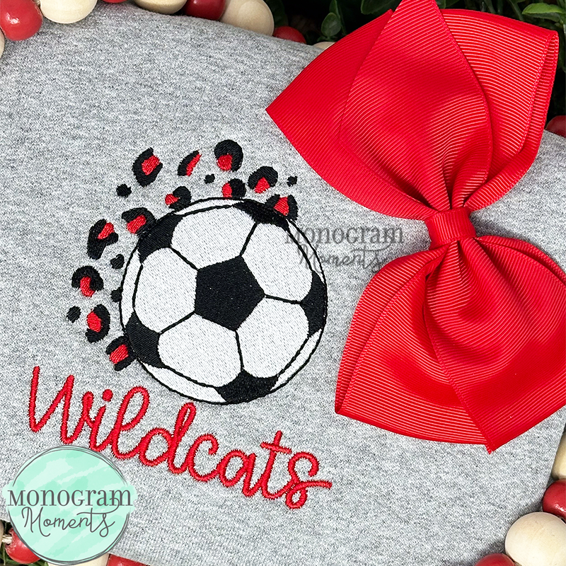 Leopard Soccer - FILL EMBROIDERY