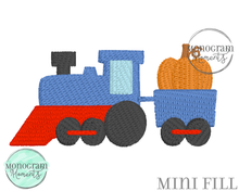 Load image into Gallery viewer, Pumpkin Train - MINI FILL EMBROIDERY
