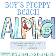 Boy's Preppy Beach Alpha