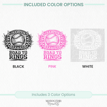 Load image into Gallery viewer, Travel Baseball PNG Bundle – 5 Design Set
