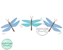 Load image into Gallery viewer, Dragonflies - SKETCH EMBROIDERY
