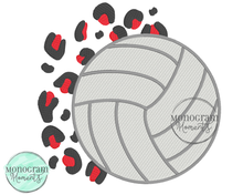 Load image into Gallery viewer, Leopard Volleyball - FILL EMBROIDERY
