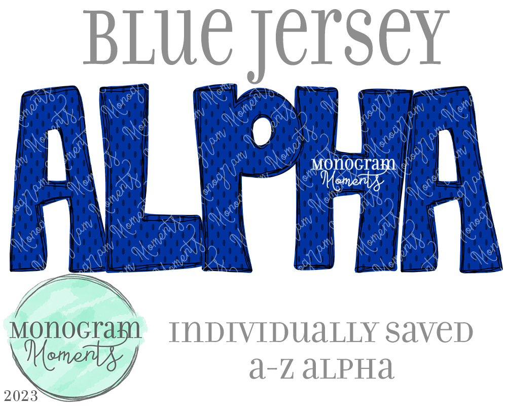 Blue Jersey Alpha