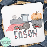 Pumpkin Train - SKETCH EMBROIDERY