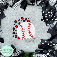Leopard Baseball/Softball - FILL EMBROIDERY
