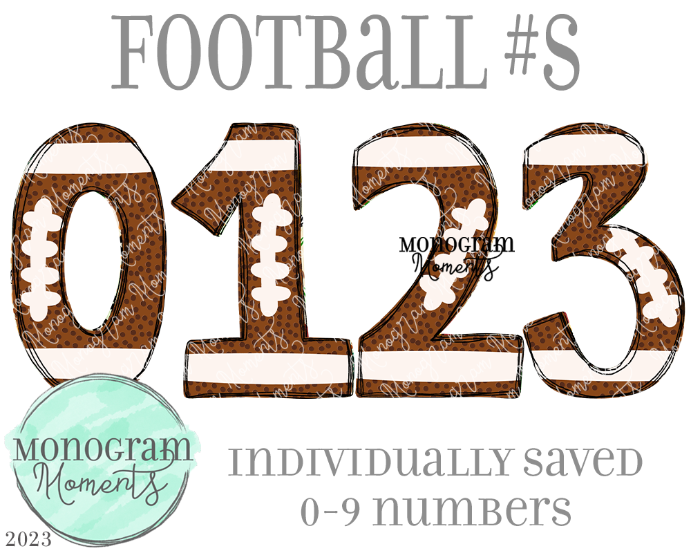 Football #s – Monogram Moments