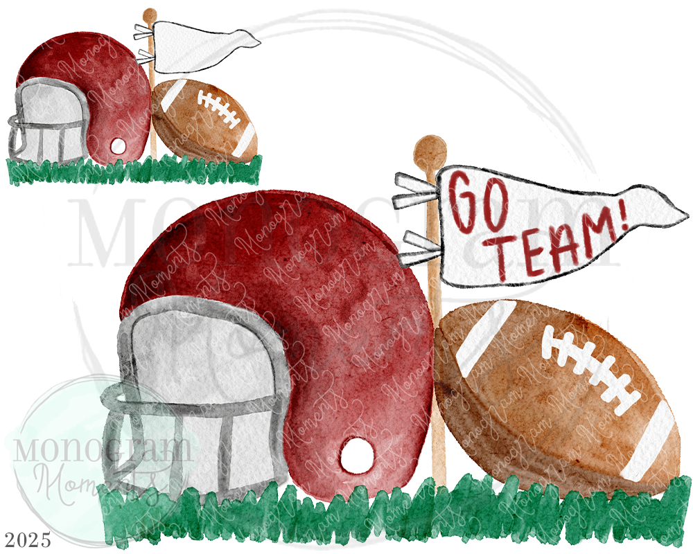 Football Team- Maroon & White