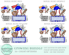 Load image into Gallery viewer, Fun Baseball - Nameplate - GROWING Bundle!
