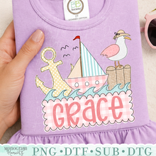 Load image into Gallery viewer, Girl's Sailing Pattern Trio
