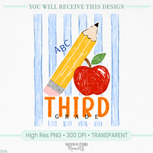 Load image into Gallery viewer, Boy's 3rd Grade Stripes
