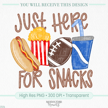Load image into Gallery viewer, Just Here For Snacks-Football
