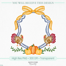 Load image into Gallery viewer, Girl's Thanksgiving Crest

