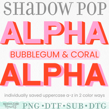 Load image into Gallery viewer, Shadow Pop-Coral &amp; Bubblegum
