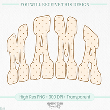 Load image into Gallery viewer, Mama Bitty Dot-Cream &amp; Brown
