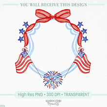 Load image into Gallery viewer, Girl's Patriotic Crest
