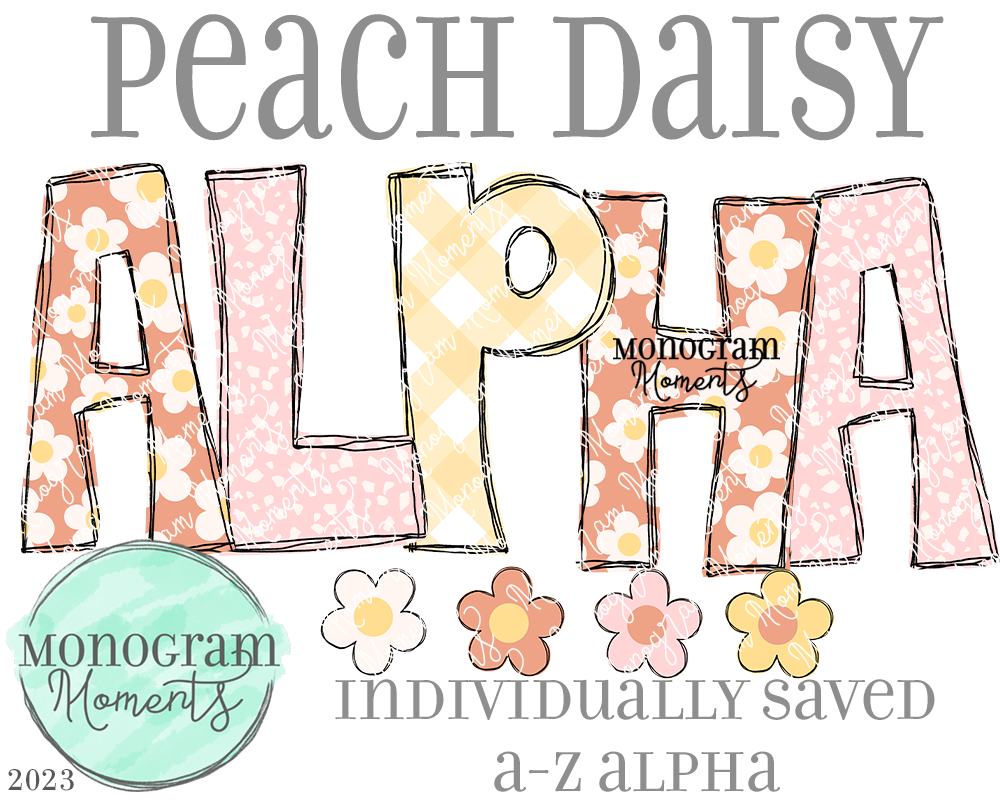Peach Daisy Alpha