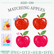 School Stripes Matching Apples