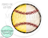 Split Baseball/Softball - Bag Tag