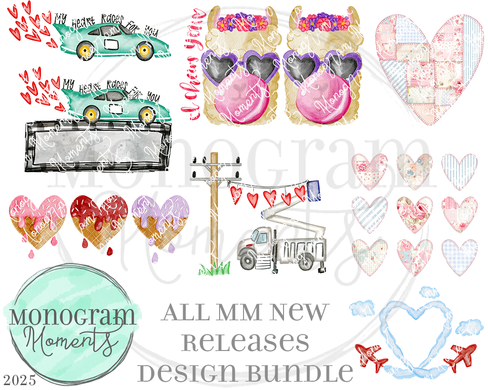 New Release Bundle 01/06/25 - Save 50% - 9 Total Designs