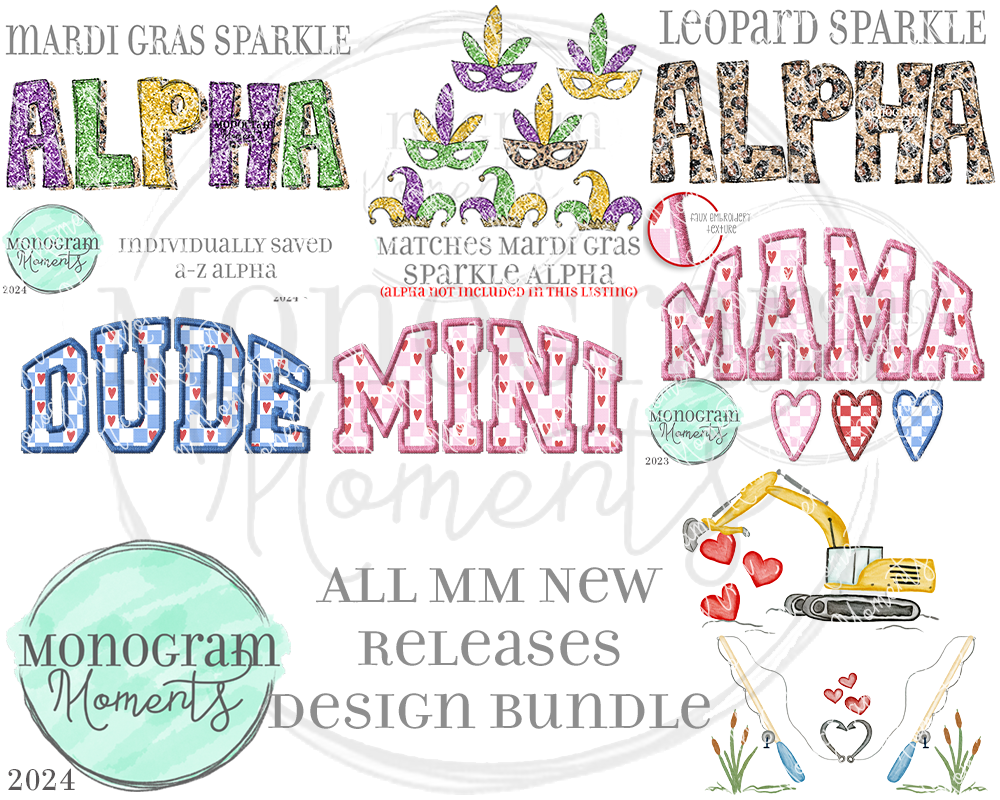 New Release Bundle 1/9/23 - Save 50%- 8 Total Designs