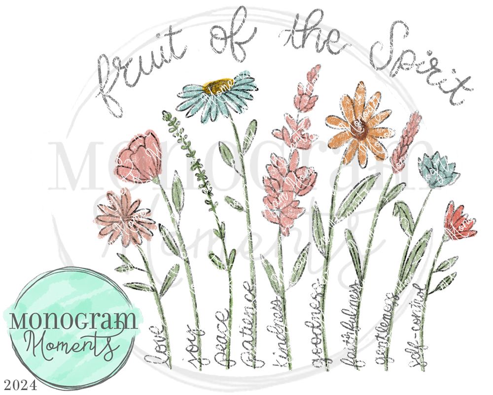 Fruit of the Spirit-Floral – Monogram Moments