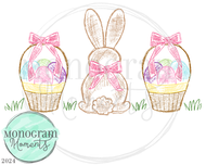 Girl's Easter Trio Scribble