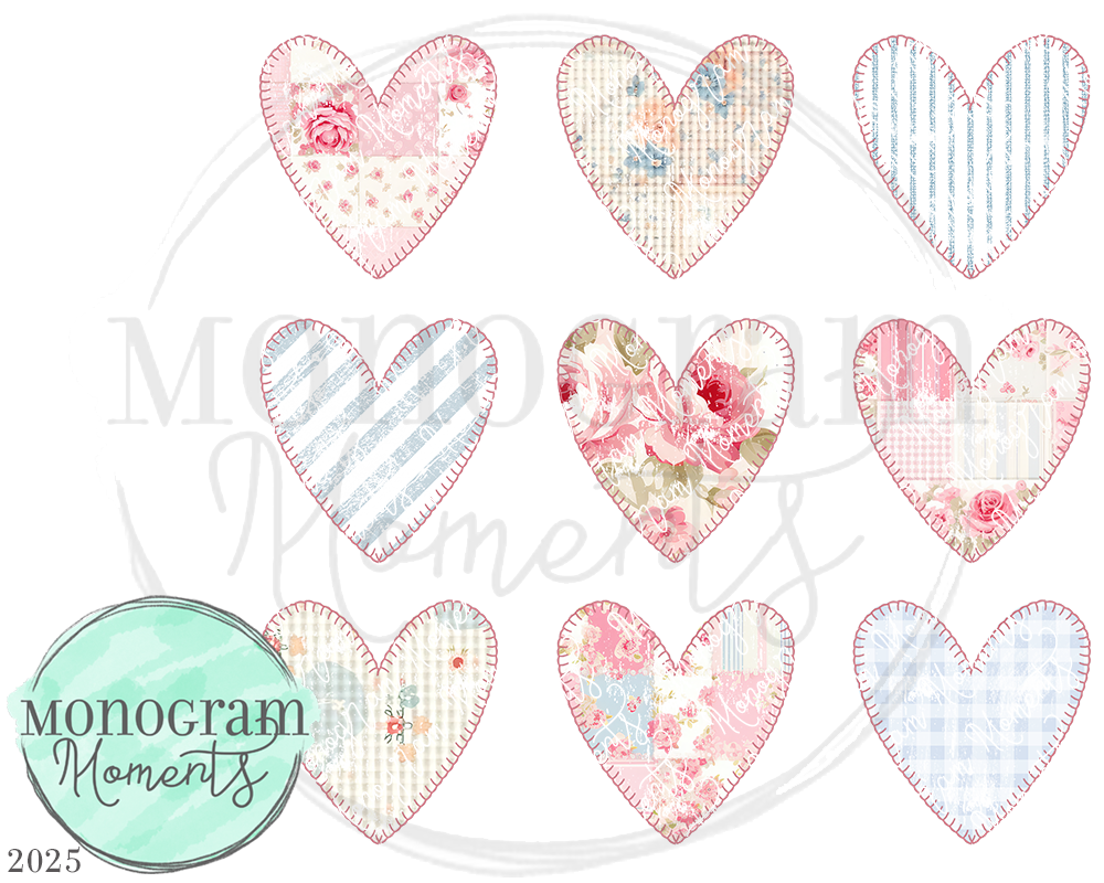 3x3 Quilt Hearts