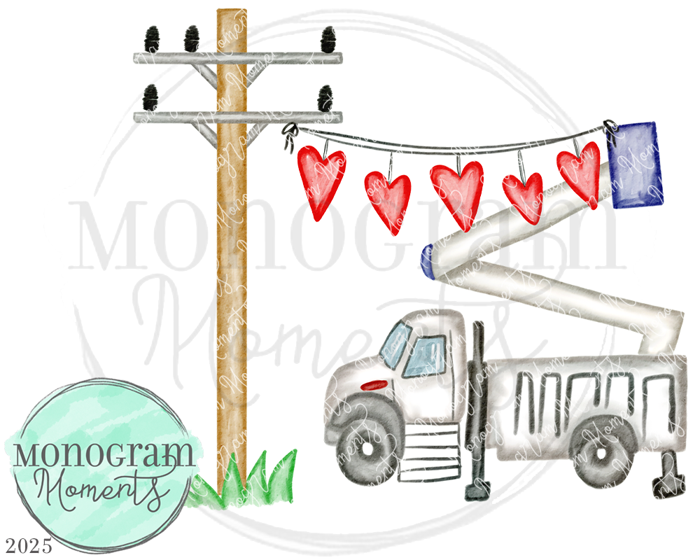 Heart Bucket Truck