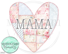 Load image into Gallery viewer, Quilt Heart - Mama
