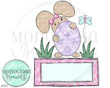 Load image into Gallery viewer, Girl&#39;s Bunny with Egg
